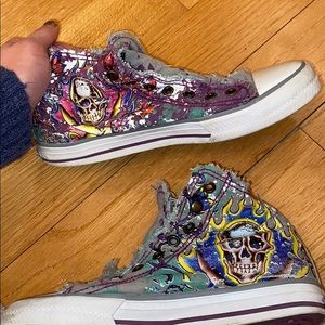 Ed hardy slip on high top sneaker